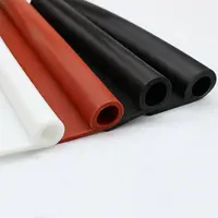 Borde de protección de goma de plástico y silicona a prueba de viento, banda de sellado impermeable, negra y transparente