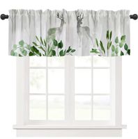 Vente en gros ensembles de rideaux courts 1 pièce à motifs floraux de ferme pour cuisine et café rideaux courts pour fenêtres et fleurs