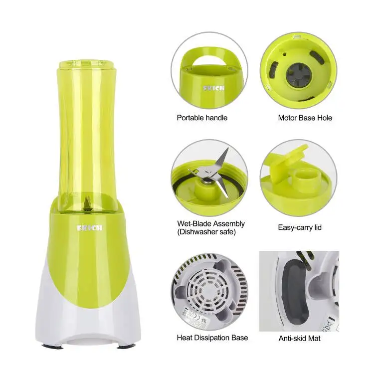 Blender juicer portabel rumah tangga desain baru mixer buah rumah tangga-empat pisau dalam 2d 600ml cangkir juicer