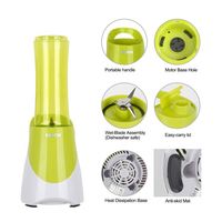 Nieuw Ontwerp Huishoudelijke Draagbare Juicer Blender Huishoudelijke Fruitmixer-Vier Bladen In 2d 600Ml Sapcentrifuge Beker