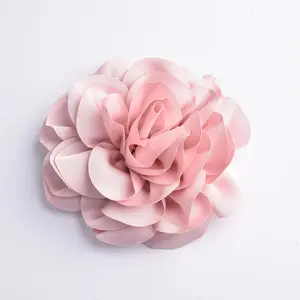Cheap Factory Price Wedding Bouquets For Bride Apparel Handmade Rose Brooch Chiffon Flower