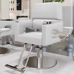 Silla de Barbero Moderna al por Mayor de Fábrica con Elevación Giratoria, Silla Profesional de Acero Inoxidable Estilo Antiguo para Peluquería - Product Image 3