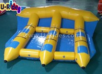 Bateau banane gonflable à poisson volant de qualité supérieure pour les sports nautiques remorquable sur le lac River Ocean