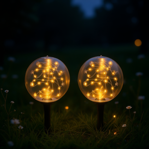 Luces solares Led para jardín, 2 uds., 3200K, brillo cálido, IP68, impermeables, con Control remoto, iluminación exterior para jardín y playa - Product Image 2