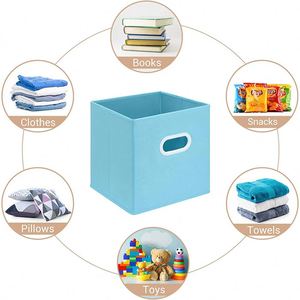 Fabric Folded Box/<b>stool</b>/storage Organizers - Product Image 4
