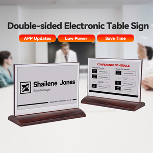Papan Nama Digital E-Ink BLE Nirkabel Dua Sisi, Tag Meja Elektronik yang Dapat Digunakan Kembali untuk Hotel, Ruang Konferensi, dan Ruang Rapat - Product Image 4
