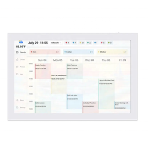 En stock entrepôt US INSOVISION Cadre en bois 15,6 pouces 1920x1080 Cadre photo numérique Wi-Fi MP3 Vidéo Calendrier mural Vente en gros - Product Image 1
