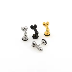 Nieuwe Collectie Oor Piercing Earrings16G Chirurgisch Roestvrij Staal Penis Vorm Ear Plug