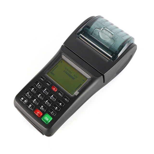 Handheld Bus Ticket Machine with SMS GPRS WiFi POS Ticket Printer CE SIM800 System, Non-Touch Screen, Online Support