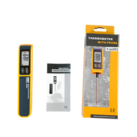 Termometer Digital VA6502 dengan Probe, Layar LCD, Tahan Air IP65, Bahan ABS, untuk Dapur, Daging, Makanan, Permen, OEM/ODM