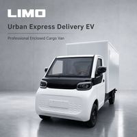 Nueva Furgoneta Eléctrica Mini de Carga con Caja Aislante de Dos Puertas, Vehículo Eléctrico de Reparto para Supermercados y Transporte Urgente