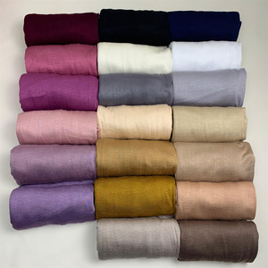 Hiyab Musulmán Modal <span class=keywords><strong>de</strong></span> Rayón y Algodón para Mujer, Pañuelo Liso <span class=keywords><strong>de</strong></span> Gran Tamaño, Turbante Islámico, Diadema 170*70cm - Product Image 3