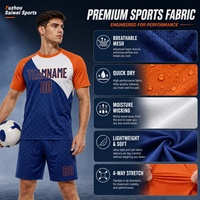 Camiseta de Fútbol Personalizada con Nombre del Club, Uniforme de Fútbol Ligero con Sublimación Completa