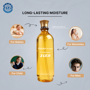 Tratamiento de Keratina Brasileña sin Formaldehído para Uso Profesional en Salón, 1000 ml, Proteína de Oro, Fórmula 2 en 1, Aceite Capilar - Product Image 6