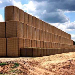 Vente directe usine – <span class=keywords><strong>Gabion</strong></span> soudé galvanisé rempli de terre pour barrière défensive / bastion de défense pour stand de tir - Product Image 5