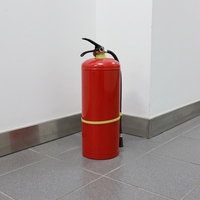 Équipements et accessoires de lutte contre l’incendie, extincteur à CO2 vide, bouteille de gaz en acier au carbone rouge, temps