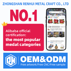 RENHUI, medallones en capas, 18K, kits de maratón, caminar, correr, 5K, artesanías de Metal, deportes, medallas y trofeos personalizados - Product Image 2