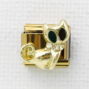 Italian-Style New Module Bracelet Series Diamond-Embellished Perfume <b>Bottle</b> <b>Bear</b> Model Gold-Plated Fashion Chain Link Bracelets - Product Image 6