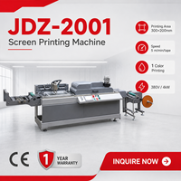 Machine d'impression sérigraphique automatique à alimentation par rouleau JDZ-2001, une seule couleur, pour étiquettes et bandes, 4kW, 380V, imprimante industrielle