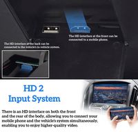 Monitor Android de 13.3'' para Techo de Auto, Reproductor Multimedia de 4+64G, Pantalla de Video Montada en el Techo para TOYOTA Hiace Serie 200