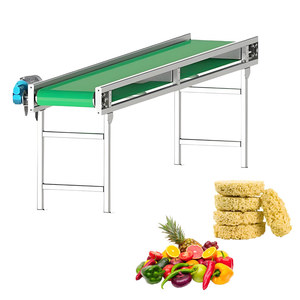 New Food Grade PVC Green <strong>Belt</strong> <strong>Conveyor</strong> Factory Custom <strong>Mini</strong> <strong>Belt</strong> <strong>Conveyor</strong> Table High Efficiency Heat Resistant Adjustable Speed - Product Image 4