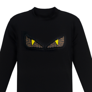Sweat-shirt unisexe surdimensionné à col rond imprimé Little Monster, tissé, tendance et avant-gardiste, décontracté, polyvalent et écologique - Product Image 2