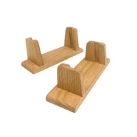 Base en bois pour cartes postales, support de bureau en bois