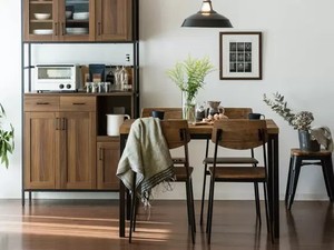 Set da pranzo Vintage con stile <span class=keywords><strong>Brooklyn</strong></span> da 5 pezzi per 4 sedie compatte in acciaio per piccoli spazi - Product Image 5