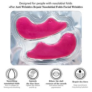 Parches de contorno de <span class=keywords><strong>labios</strong></span> refrescantes con logotipo personalizado-Gel de extracto de plantas y parches hialurónicos para la comodidad de la piel-Kit de cuidado de <span class=keywords><strong>labios</strong></span> al por mayor - Product Image 3