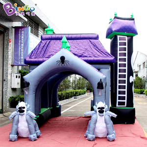 Túnel Inflable de Entrada para Halloween, Casa Embrujada Inflable con Fantasma para Decoración de Eventos Festivos - Product Image 1