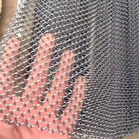 Rideau décoratif en maille métallique à maillons pour la décoration de hall d'hôtel, séparateur de pièce et décoration de plafond