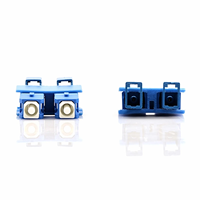Adaptateur fibre optique LC/UPC Femelle SC/UPC Mâle Duplex OS2 Monomode en plastique avec manchon en zircone et raccordement à bride 5G RoHS/ISO/CE