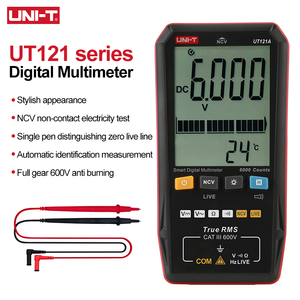 UNI-T Smart UT121A/UT121B/UT122 1000V DC/600V AC, Detector de Voltaje NCV con Doble Pantalla, Profesional para Electricistas - Product Image 2