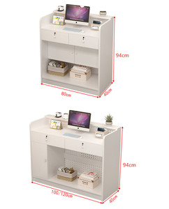 Modern Office Table Office Furniture Office <b>Desks</b> Beauty Salon Front <b>Desk</b> Reception Counter Luxury Reception <b>Desk</b> - Product Image 4