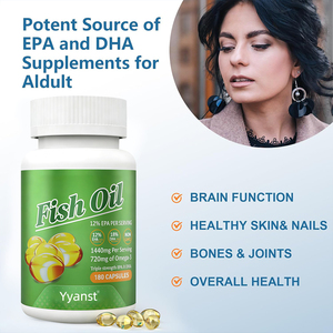 อาหารเสริม OEM/ODM EPA และ DHA สำหรับผู้ใหญ่ บำรุงสมอง ผิวหนังและเล็บให้แข็งแรง น้ำมันปลาโอเมก้า 3 ความเข้มข้นสูง ชนิดซอฟเจล - Product Image 2