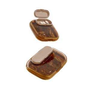 Wholesale Portable Mini Pill <b>Storage</b> <b>Box</b> 4 Compartment One Day Travel Organizer Square Shape with Opening Design <b>Small</b> PP Case - Product Image 3