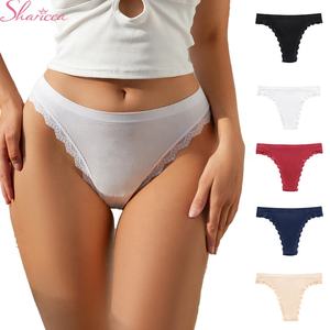 Ropa Interior con Borde de Encaje, Tangas de Mujer, Bragas de Encaje sin Costuras, Bragas de Mujer sin Costura, Ropa Interior Femenina - Product Image 1