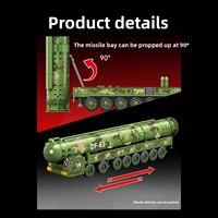 Modèle de Missile Intercontinental Dongfeng-61 de la Série Militaire 203265, Blocs de Construction en Plastique pour Garçons, 40 Pièces