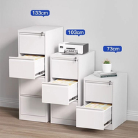 Meuble en fer bon marché moderne rangement en acier classeur vertical à 4 tiroirs en métal classeur avec serrure barre de classeur de bureau