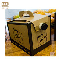 Carton d'emballage en papier jetable 2L 3L 5L distributeur de boîte de jus de café infusé à froid à emporter sac dans une boîte