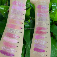 Pigmen Eyeshadow Glitter Diamond Seri Super Sparkle Pink, Tahan Air, Halus Tipis, Tahan Lama, Highlighter Powder