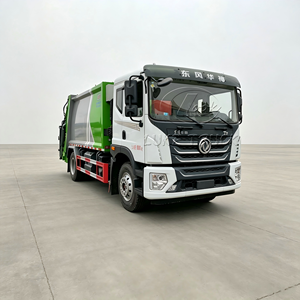Dongfeng Huashen 14CBM Hydraulic Compressed Garbage Truck with Ground Drop <b>Bin</b> Waste Collector Sanitation Truck - Product Image 5