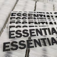 Logo DTF 3D personnalisé en silicone transfert thermique sur tissu sérigraphie étiquette en caoutchouc PVC pour vêtements T-shirt