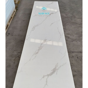 ขายส่ง ท็อปเคาน์เตอร์ห้องน้ำหินอ่อนเทียมสีขาว แบบกำหนดเอง ผลิตจากวัสดุคอมโพสิต คอเรียน อะคริลิก โซลิด เซอร์เฟซ - Product Image 4