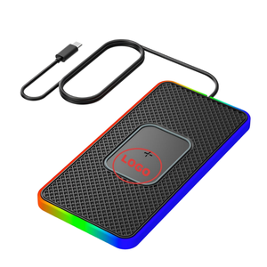 Chargeur de voiture sans fil électrique RGB 15W avec logo personnalisé C15 Pro, matériau ignifuge pour téléphone portable et PC, certifié CE, QC2.0, 12 mois - Product Image 4