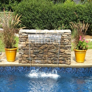 Fontaine cascade avec lumières ornement de jardin <span class=keywords><strong>pour</strong></span> piscine-<span class=keywords><strong>lame</strong></span> <span class=keywords><strong>d</strong></span>'<span class=keywords><strong>eau</strong></span> - Product Image 3