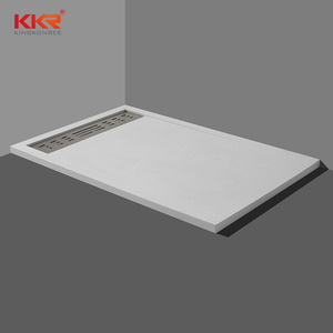 KKR gran plato de ducha de piedra de resina Holte de ducha baño de bandejas de superficie sólida Base - Product Image 5