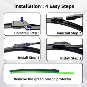 Juego de Limpiaparabrisas Delanteros para <span class=keywords><strong>Seat</strong></span> <span class=keywords><strong>Arona</strong></span> 2017-2023 2018 2019 2020 <span class=keywords><strong>2021</strong></span> 2022, Escobilla Limpiaparabrisas con Recubrimiento, 26\"+18\" - Product Image 4