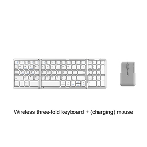 Ensemble <span class=keywords><strong>clavier</strong></span> et <span class=keywords><strong>souris</strong></span> <span class=keywords><strong>sans</strong></span> <span class=keywords><strong>fil</strong></span> ultra-plat pliable pleine taille, combo <span class=keywords><strong>clavier</strong></span> <span class=keywords><strong>silencieux</strong></span> avec pavé numérique - Product Image 2
