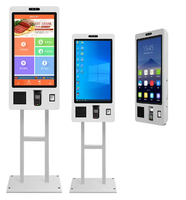 Máquina de Autoservicio con Pantalla Táctil Opcional de 24/27 Pulgadas, Kiosco de Pago, Impresora de Tickets de 80 mm, Escáner, Lector NFC Opcional, Sistema POS